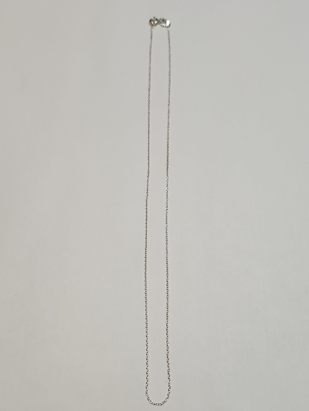 Sterling Silver Dainty Chain Necklace 16"